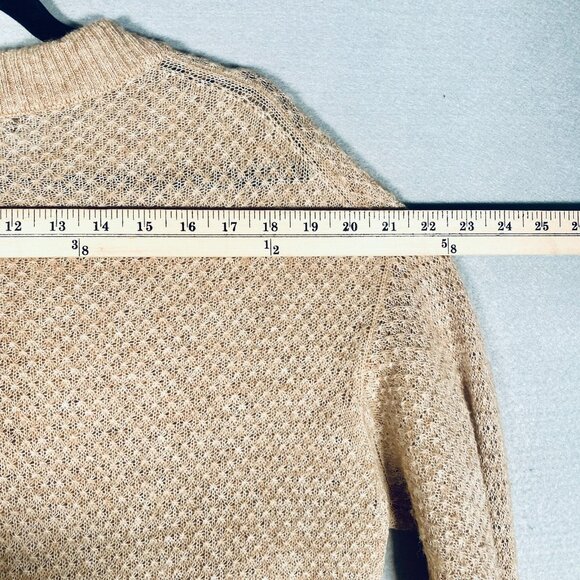 Quince Sweater Womens M Beige Tan Wool Alpaca Tunic Slouchy - Picture 7 of 11